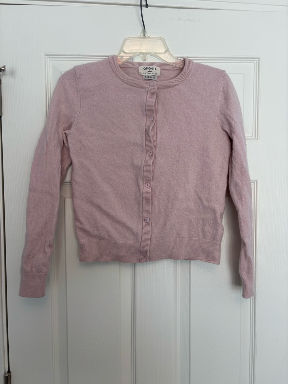 Light Pink Wool/Cashmere Cardigan